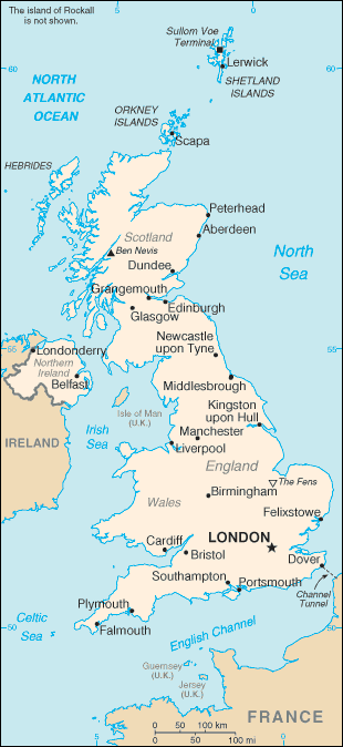 Map of UK