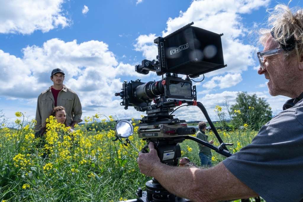 Danny Boyle directing widescreen shot with iPhone rig