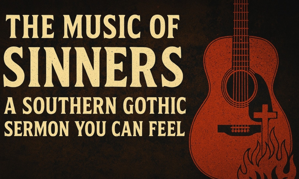 Thumbnail for The Movie Blog feature on the music of Sinners, a Southern Gothic horror film with a blues-inspired score by Ludwig Göransson.