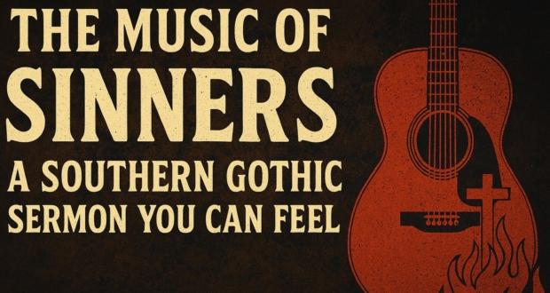Thumbnail for The Movie Blog feature on the music of Sinners, a Southern Gothic horror film with a blues-inspired score by Ludwig Göransson.
