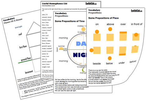 ESL Handouts