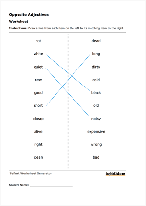 Matching Worksheet Maker